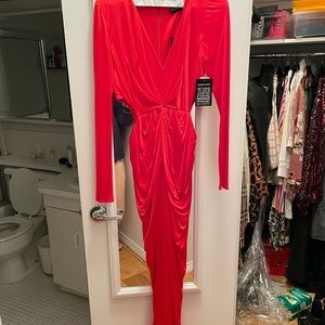 Haney Erin red cutout dress. New with tags.